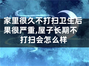 家里很久不打扫卫生后果很严重,屋子长期不打扫会怎么样