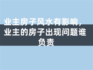 业主房子风水有影响，业主的房子出现问题谁负责