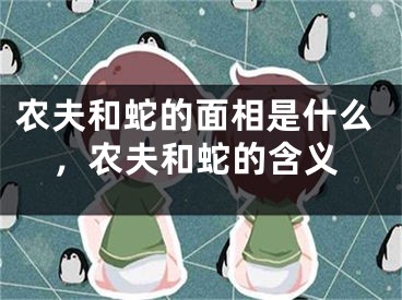 农夫和蛇的面相是什么，农夫和蛇的含义