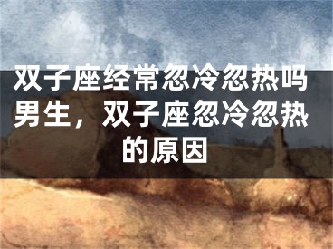 双子座经常忽冷忽热吗男生,双子座忽冷忽热的原因