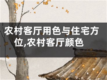 农村客厅用色与住宅方位,农村客厅颜色