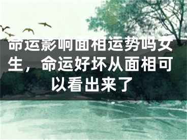 命运影响面相运势吗女生，命运好坏从面相可以看出来了