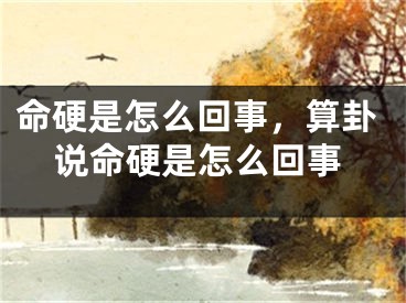 命硬是怎么回事，算卦说命硬是怎么回事