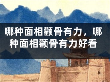 哪种面相颧骨有力，哪种面相颧骨有力好看