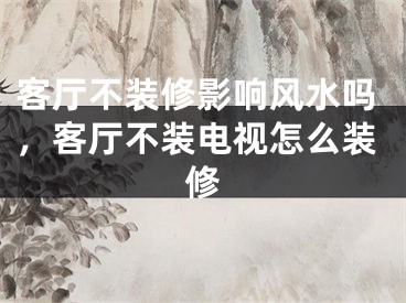 客厅不装修影响风水吗,客厅不装电视怎么装修