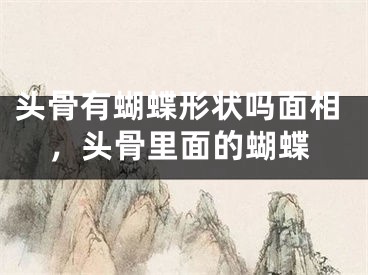 头骨有蝴蝶形状吗面相，头骨里面的蝴蝶
