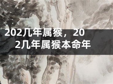 202几年属猴，202几年属猴本命年