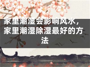 家里潮湿会影响风水，家里潮湿除湿最好的方法