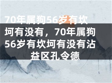 70年属狗56岁有坎坷有没有，70年属狗56岁有坎坷有没有沾益区孔令德