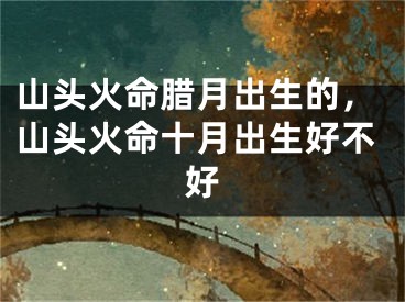 山头火命腊月出生的，山头火命十月出生好不好
