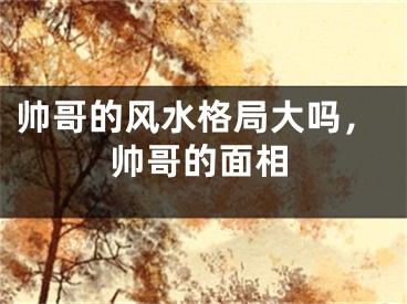 帅哥的风水格局大吗，帅哥的面相
