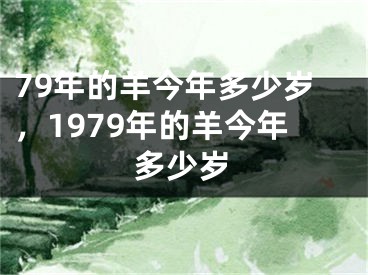 79年的羊今年多少岁，1979年的羊今年多少岁