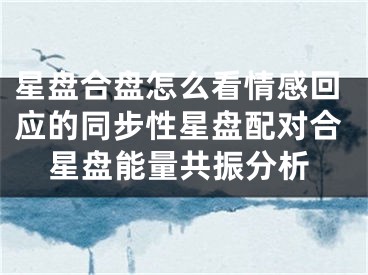 星盘合盘怎么看情感回应的同步性星盘配对合星盘能量共振分析