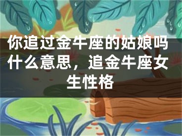 你追过金牛座的姑娘吗什么意思，追金牛座女生性格