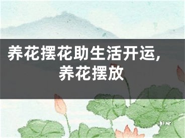 养花摆花助生活开运,养花摆放