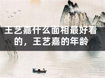 王艺嘉什么面相最好看的，王艺嘉的年龄