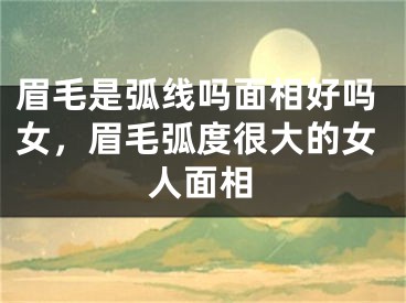 眉毛是弧线吗面相好吗女，眉毛弧度很大的女人面相