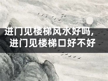 进门见楼梯风水好吗,进门见楼梯口好不好