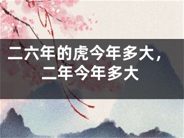 二六年的虎今年多大，二年今年多大
