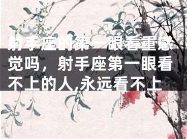 射手座的第一眼看重感觉吗,射手座第一眼看不上的人,永远看不上