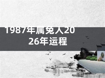 1987年属兔人2026年运程