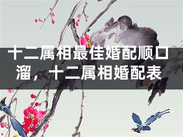 十二属相最佳婚配顺口溜，十二属相婚配表