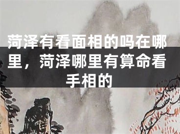 菏泽有看面相的吗在哪里,菏泽哪里有算命看手相的