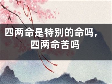 四两命是特别的命吗,四两命苦吗