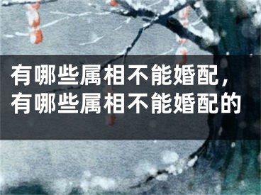 有哪些属相不能婚配,有哪些属相不能婚配的