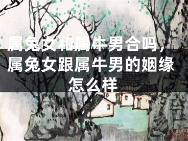 属兔女和属牛男合吗，属兔女跟属牛男的姻缘怎么样