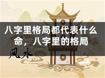 八字里格局都代表什么命，八字里的格局
