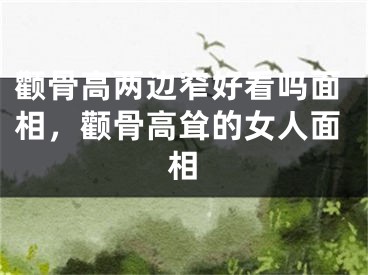 颧骨高两边窄好看吗面相，颧骨高耸的女人面相