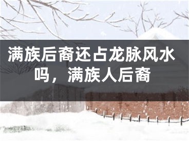 满族后裔还占龙脉风水吗，满族人后裔