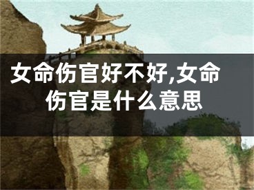 女命伤官好不好,女命伤官是什么意思