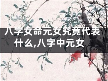 八字女命元女究竟代表什么,八字中元女