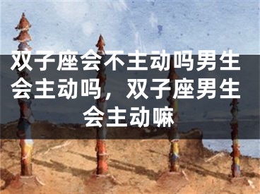 双子座会不主动吗男生会主动吗，双子座男生会主动嘛