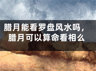 腊月能看罗盘风水吗，腊月可以算命看相么