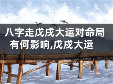 八字走戊戌大运对命局有何影响,戊戍大运