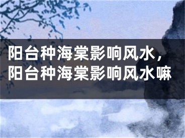 阳台种海棠影响风水，阳台种海棠影响风水嘛