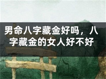 男命八字藏金好吗，八字藏金的女人好不好