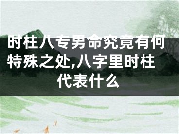 时柱八专男命究竟有何特殊之处,八字里时柱代表什么