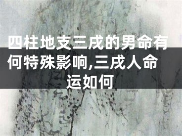 四柱地支三戌的男命有何特殊影响,三戌人命运如何