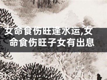 女命食伤旺逢水运,女命食伤旺子女有出息