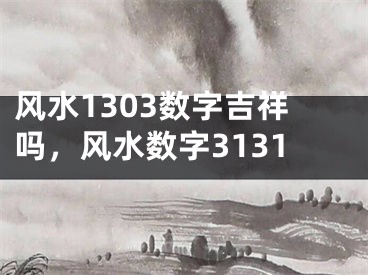 风水1303数字吉祥吗，风水数字3131