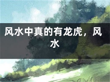 风水中真的有龙虎，风水