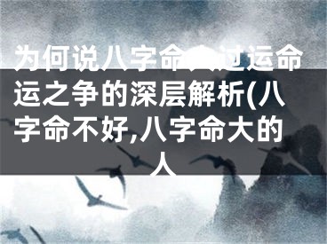 为何说八字命大过运命运之争的深层解析(八字命不好,八字命大的人