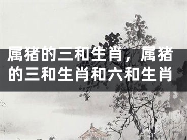 属猪的三和生肖，属猪的三和生肖和六和生肖