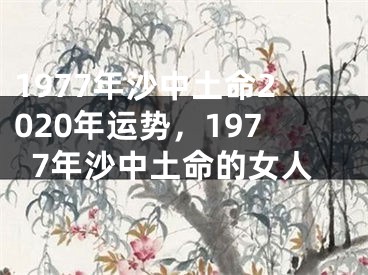 1977年沙中土命2020年运势,1977年沙中土命的女人