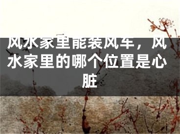 风水家里能装风车，风水家里的哪个位置是心脏