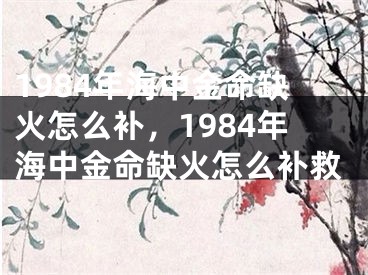1984年海中金命缺火怎么补,1984年海中金命缺火怎么补救